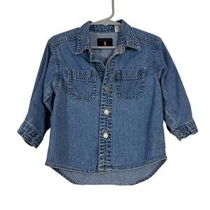 Boy’s Vintage Levi’s 18 Months Denim Button Front Shirt
